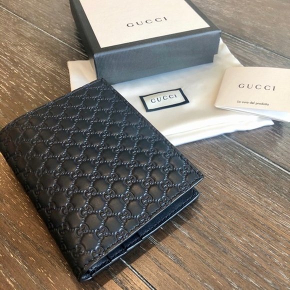 Gucci Other - New Gucci Unisex Blue Leather Wallet